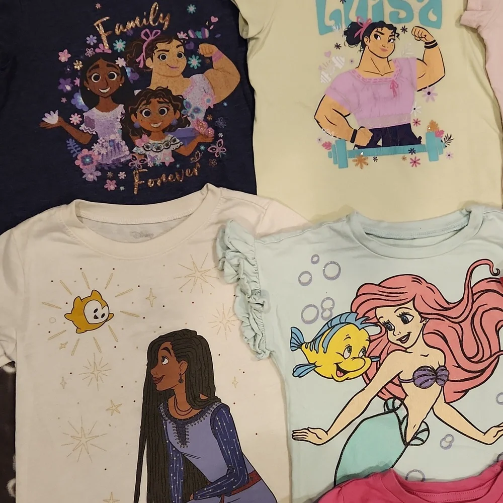 Bundle Lot Of Disney Princesses T-Shirts Tee Shirts T Shirts - Picture 2 of 6
